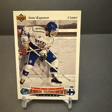 1992 Upper Deck WORLD JUNIOR TOURNAMENT Hockey #37 Sami Kapanen FINLAND EX/NM