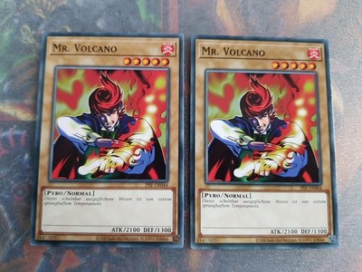 Yugioh 2 × Mr Volcano Near Mint Pharaos Servant 