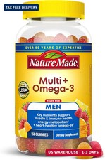 Nature Made Mens Multivitamin Gummies with Omega-3, Mens Gummy Multivitamins for