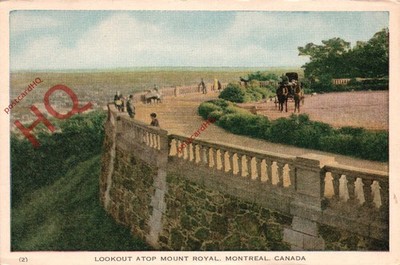 Ansichtskarte ~ Montreal, Aussichtspunkt auf Mount Royal