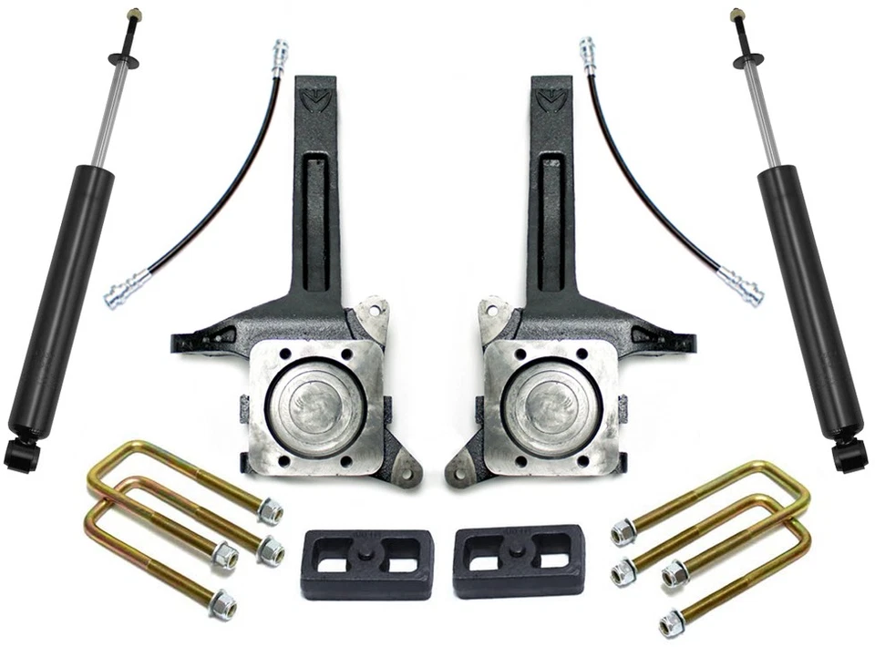 Kit de elevación Maxtrac K886732 3,5" con amortiguadores para Toyota Tundra 07-2018 2x2 Foto 3 de 4