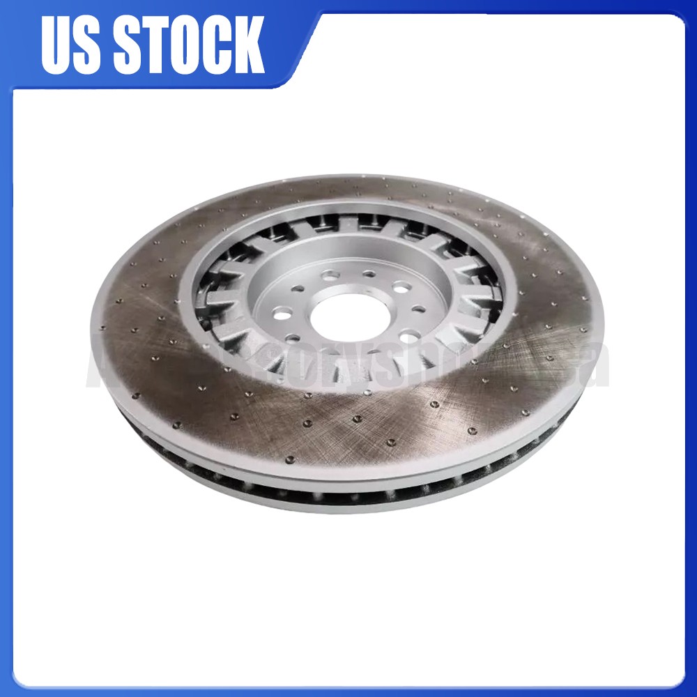 2pcs Brand New Front Brake Disc Dimpled Rotors For 2017-2022 Maserati Levante S