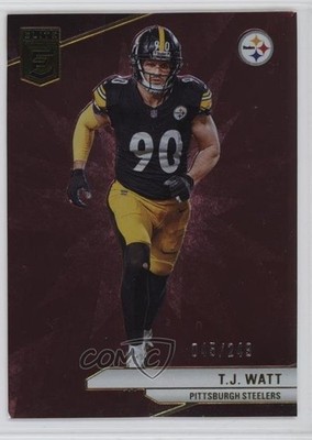 2024 Panini Donruss Elite Maroon /249 TJ Watt #40 1cz3