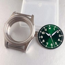 36mm Classic Pilot Sapphire 20ATM Watch Case For NH35 NH36 ETA2824 Miyota 8215