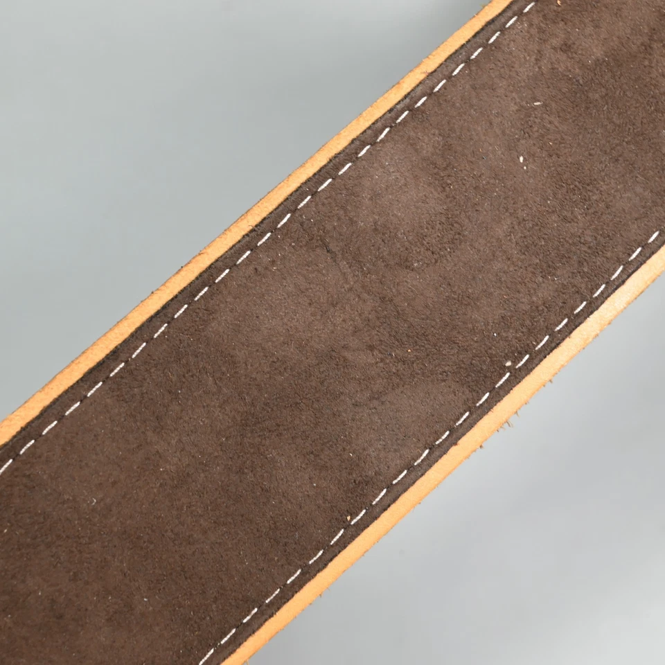 RARO: Correa de guitarra de gamuza hecha a mano Live Line DELUXE, Japón, ancha: 2,3" - ¡EXCELENTE! Foto 4 de 4