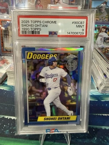 2025 Topps Chrome - 1990 Topps Baseball Shohei Ohtani #90CB-7 PSA 9
