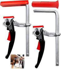 2 Morsetti a Leva in Acciaio per Bessey Con Una Sola Mano, Morsetto a Sgancio Ra