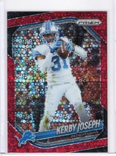2025 Panini Prizm - Kerby Joseph #41 - RED No Huddle Prizm /99 - Lions