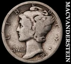 1919 Silver Mercury Dime - Scarce  Better Date  No Reserve  #G8754