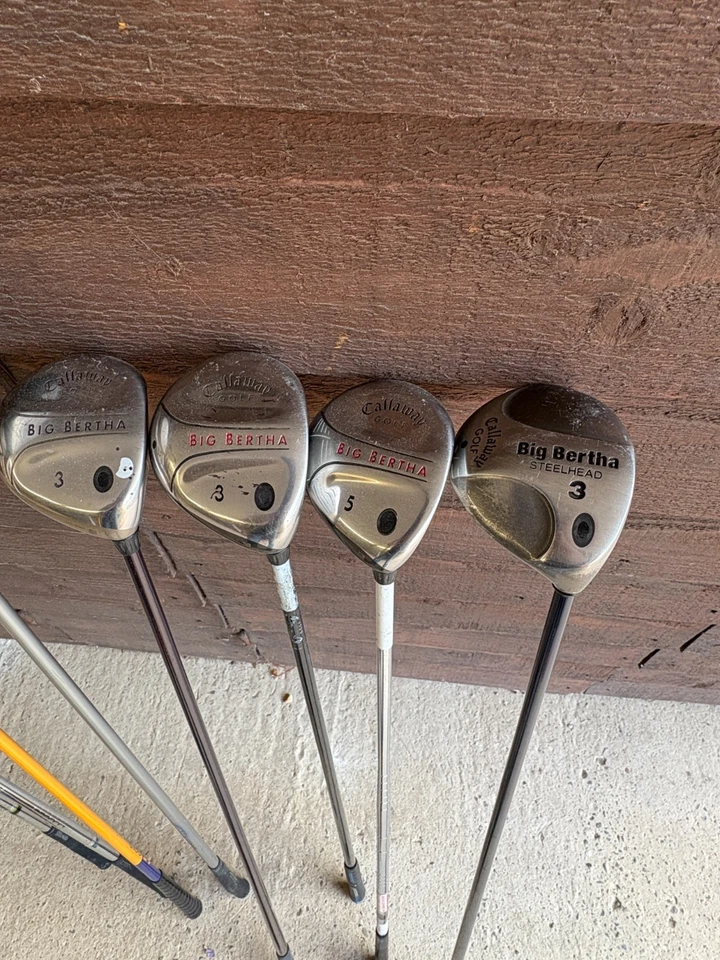 Job Lot 8 x Callaway Golf Clubs Woods Steelhead Big Bertha Right-Handed Damaged - Image 4 of 4