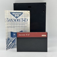 Zaxxon 3D Sega Master System, USA With Manual Clean Tested Authentic Fast Ship