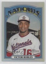 2021 Topps Heritage Chrome Refractor 275/572 Victor Robles #470 0pl9