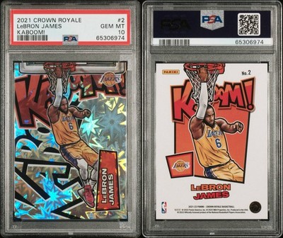 LeBron James 2021 Crown Royale Kaboom PSA 10 | eBay