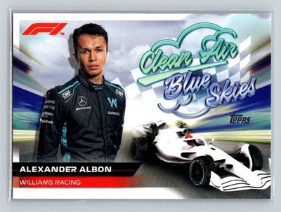 2022 Topps Formula 1 #CABS-AA Alexander Albon Clean Air, Blue Skies