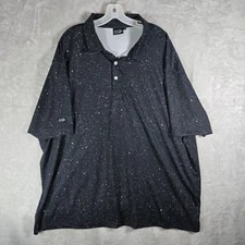 Sunday Swagger Polo Shirt Mens Size 4XL Black Galactic Performance Golf