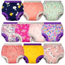 Potty Training Underwear for Toddlers, 100 Cotton Absorbent Pee Pants, 7-8Y