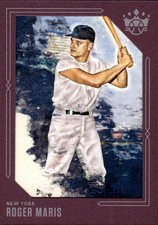 2020 Panini Diamond Kings Framed Plum #6 Roger Maris New York Yankees