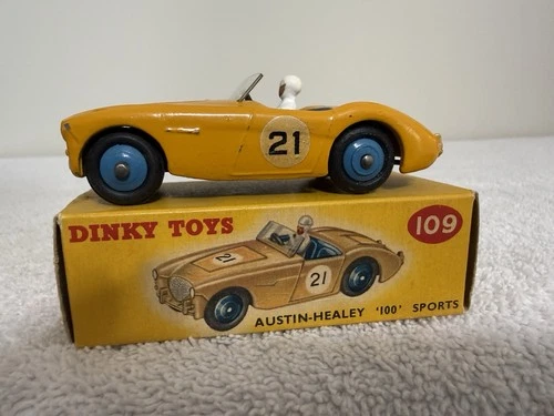 Vintage original Dinky # 109 Austin Healy 100 Sports new In original box