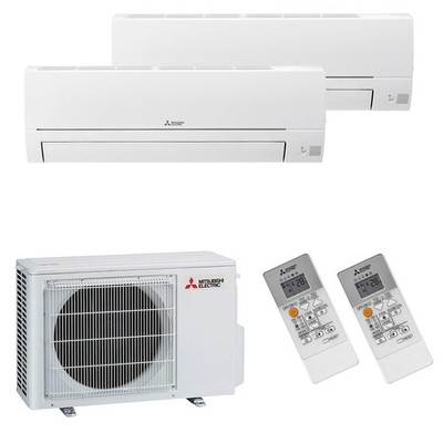 Mitsubishi Electric Klimaanlage Klima Basic Multisplit Set mit 2 x 3,5 kW A++/A+