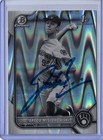 Jacob Misiorowski Autographed 2022 Bowman Draft Chrome BDC132 B&W RayWave Rookie — photo 1