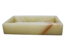 Marble Tray 8" Kitchen Organizer, Bathroom Tray, Jewelry Tray Handmade O/MARBLE
