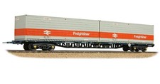 Bachmann 38-626C BR FFA Inner Flat BR Blue 2 x Freightliner Containers