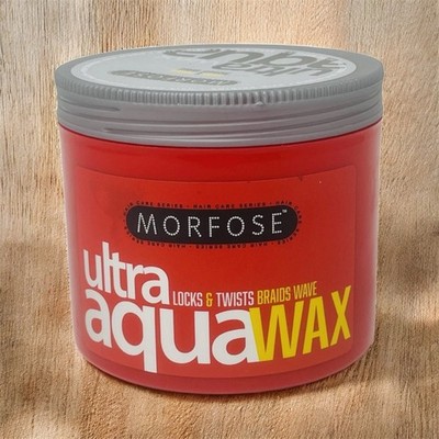 Morfose Ultra Aqua Hair Wax Locks & Twists Braids Wave 16,9 Oz  (Red)