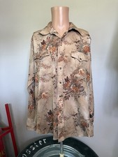 Vintage Wrangler Long Tails Floral Western Shirt XL 70  s