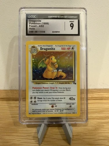 Dragonite 4/62 Fossil Holo CGC 9 MINT