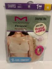 New Maidenform Flexees Cool Comfort Shaping Bra, Size Medium Beige