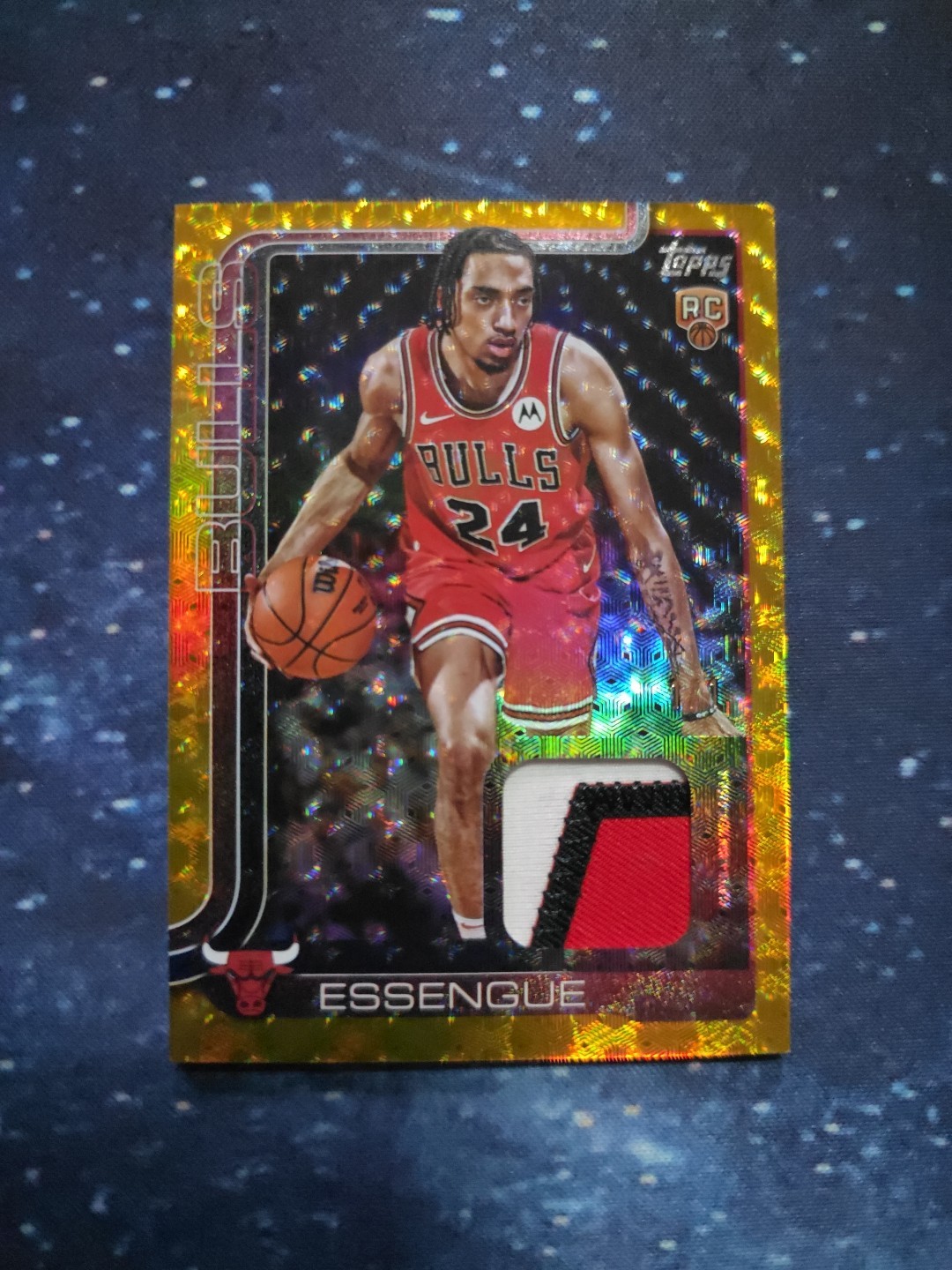 *1/1 2025 Topps Flagship Noa Essengue RC 1/1 Foilfractor Real One Patch Relic