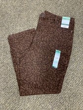 NWT Terra  Sky Women's Plus Size 16W Straight High Rise Jeans Leopard Print