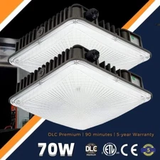 70W LED Canopy Gas Station Light (350W Equiv) 8400LM LED Parking Garage Light