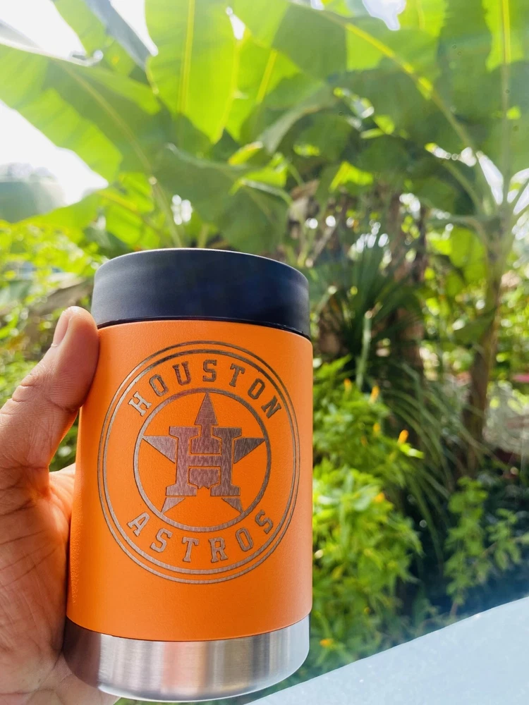 tumbler For Beer Baseball Astros Houston Laser Engraving