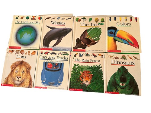 Lot of 27 Children's SCHOLASTIC FIRST DISCOVERY BOOKS - Animals Caves Planes