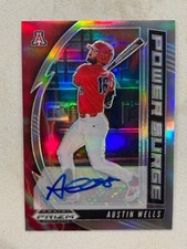 AUSTIN WELLS Yankees 2020 Prizm Draft Picks Power Surge Silver AUTO Autograph