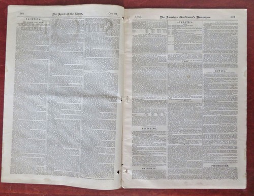 Sailing Ship Spirit of Times 1883 Bedouin Gracie Yacht Racing rare newspaper - Picture 3 of 8