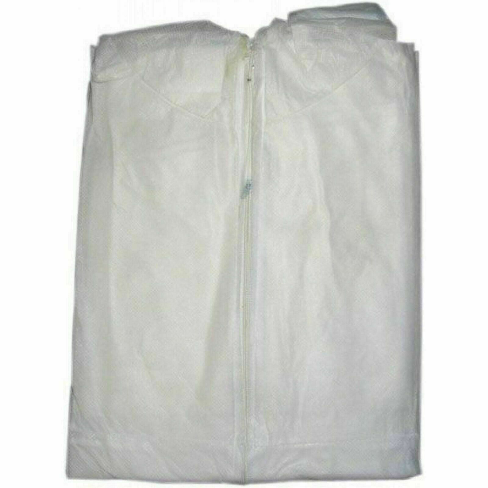Disposable White Coveralls With Hood - XXL Size, Painters Protective Suit, Waterproof