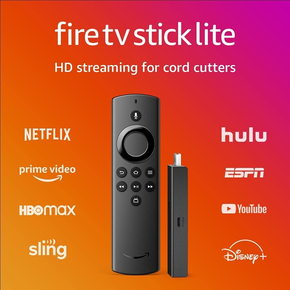 New Fire TV Stick Lite, free and live TV, Alexa Voice Remote Lite