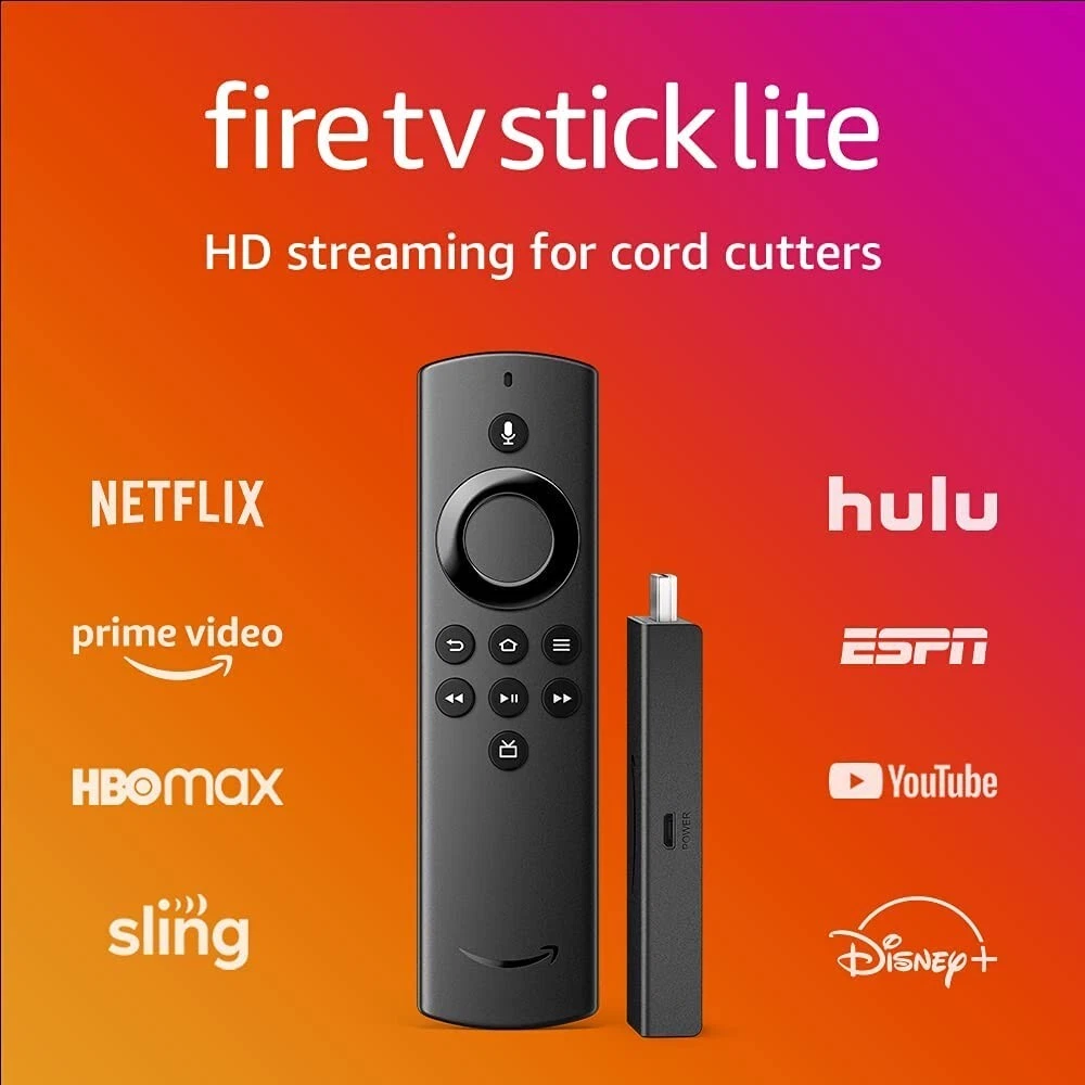 Fire TV Stick Lite with Alexa Voice Remote Lite, our most