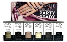 Cnd Shellac Gel Polish PARTY READY Holiday 2021 Collection .25oz/7.3ml Pick Any 