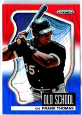 2022 Panini Prizm FRANK THOMAS #OS-3 Old School Red White & Blue Prizm WHITE SOX