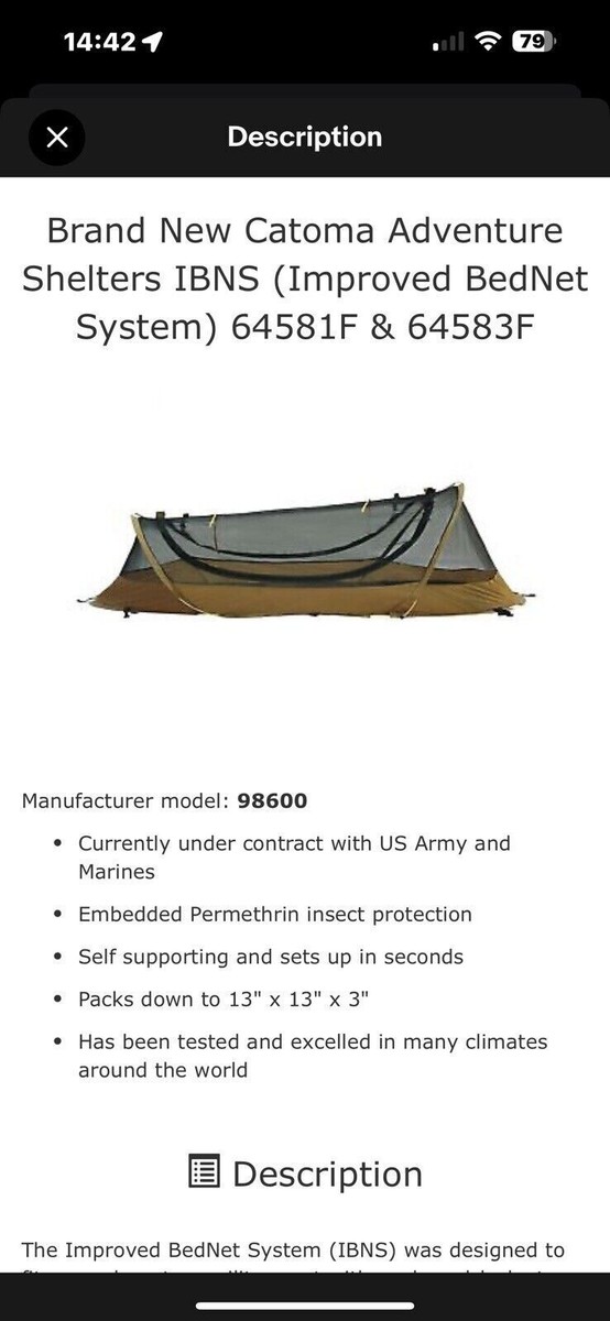 New BNIB USMC US Marine Corps Catoma Adventure Shelters Improved
