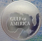 1 oz. GULF OF AMERICA by TRUMP BU round .999 fine silver