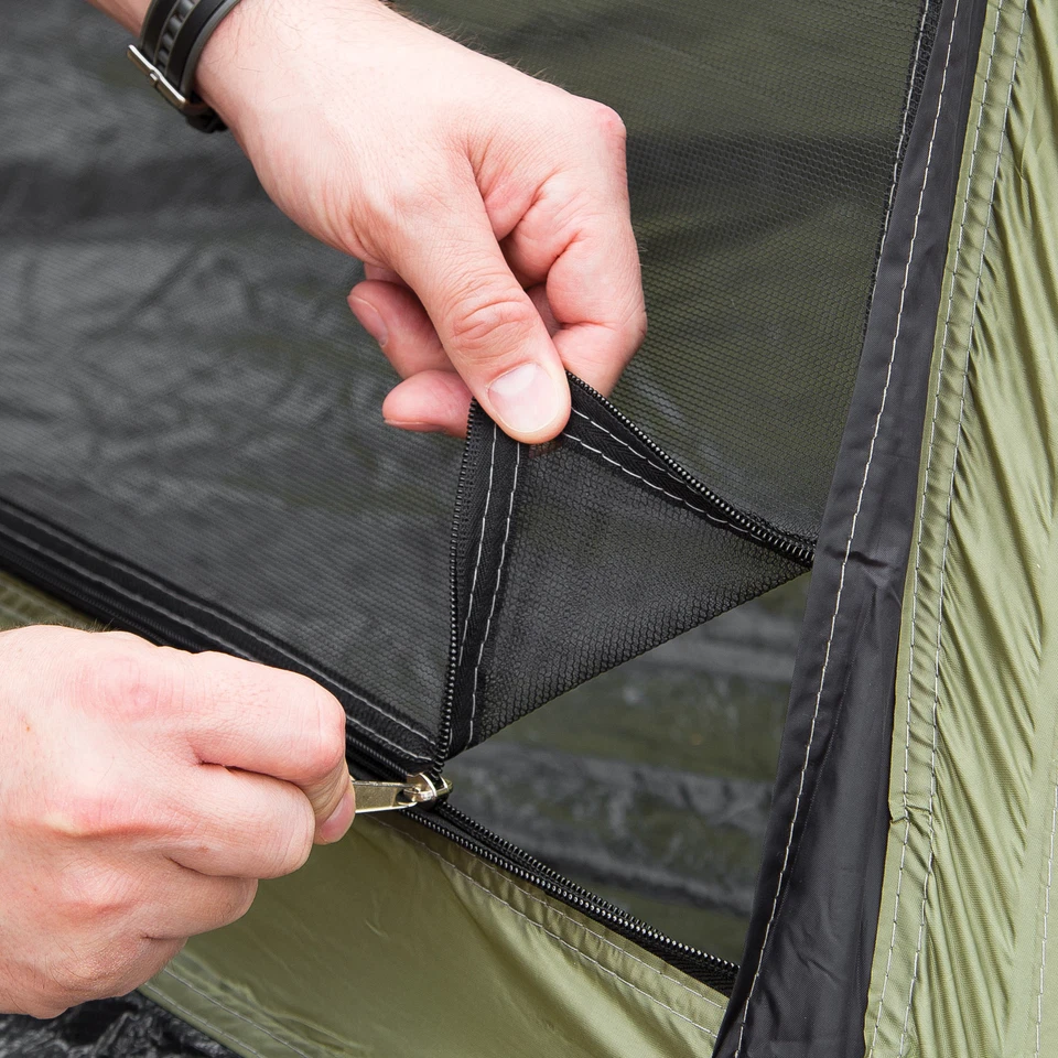 Tienda de campaña Tipi intenso familia exterior dormir cúpula refugio con bolsa de transporte Foto 2 de 4