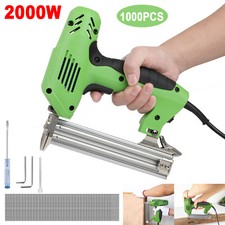 2000W Nail Gun & Staple Gun Electric Heavy Duty Stapler Nailer Woodworking Tool 
