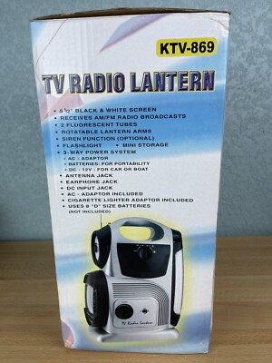 KTV-869 TV Radio Lantern New In Box 5.5