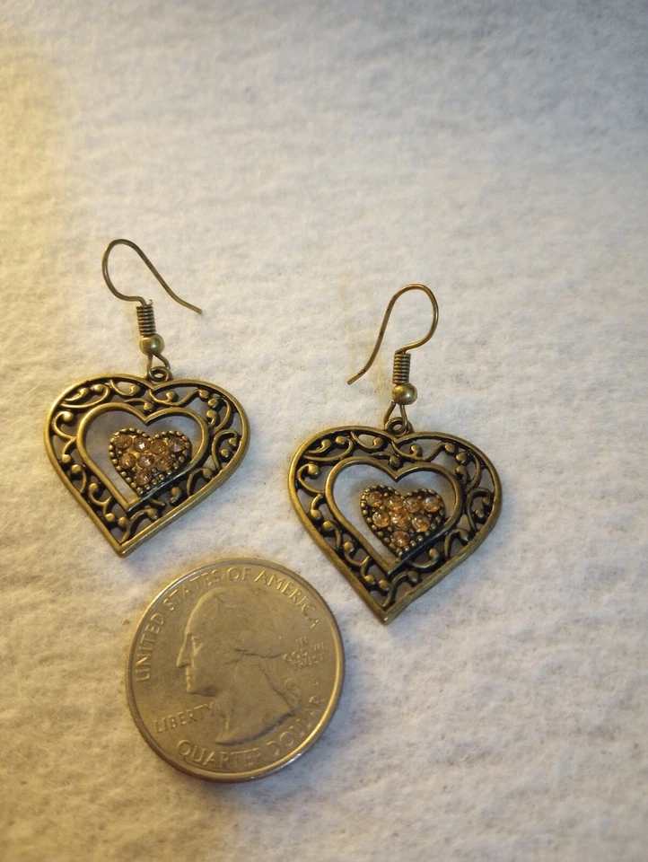 Латунные серьги Papparazzi «Надеющиеся сердца» - Изображение 2 из 2