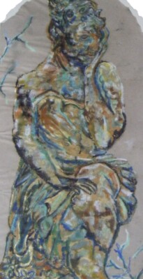A Giclée Paint Of A Statue