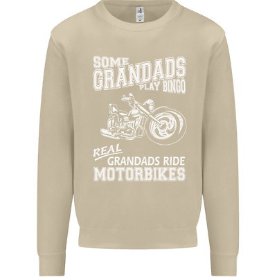 Some Grandads Play Bingo Real Grandads Ride Motorbikes Herren Sweatshirt Pullover